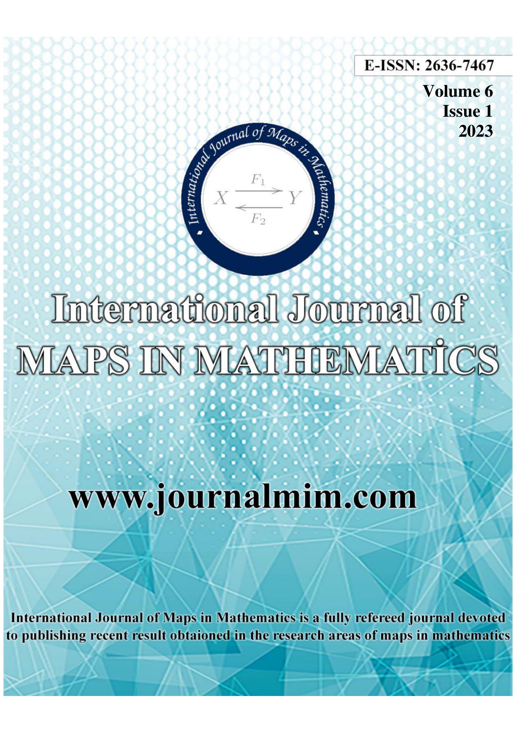 International Journal of Maps in Mathematics Volume 6 Issue 1 2023